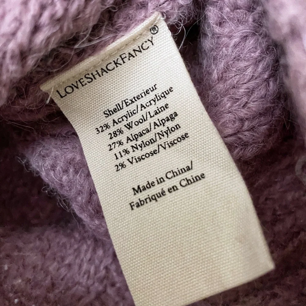 LoveShackFancy Jonae Cropped Half Zip Sweater - Picture 5 of 8